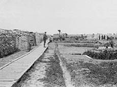 Entrenchement in Ramskapelle, june 1916.