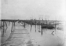 Inundation in Ramskapelle, june 1916.